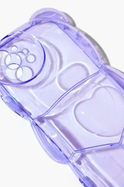 Transparent Bubble Bear Case For Iphone 12