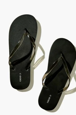 Transparent Thong Flip Flops