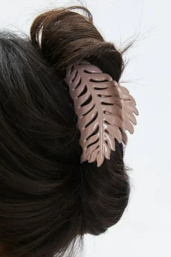 Tropical Leaf Hair Claw Clip
