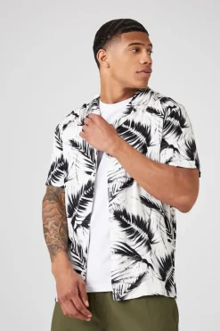 Tropical Print Short-Sleeve Shirt