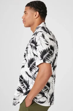 Tropical Print Short-Sleeve Shirt