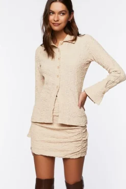 Trumpet Sleeve Shirt & Skirt Set