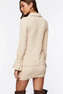 Trumpet Sleeve Shirt & Skirt Set