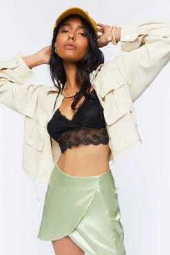 Tulip-Hem Mini Skirt