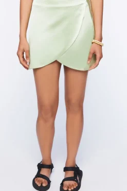 Tulip-Hem Mini Skirt