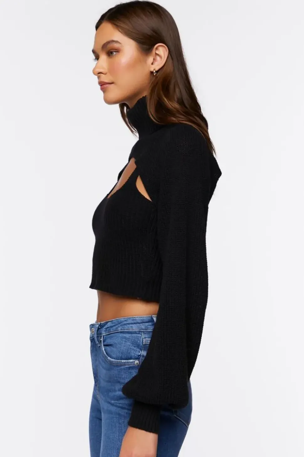 Turtleneck Combo Sweater
