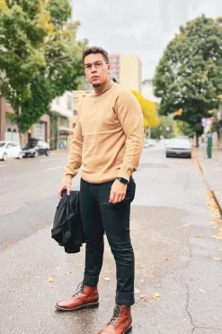 Turtleneck Raglan Sweater