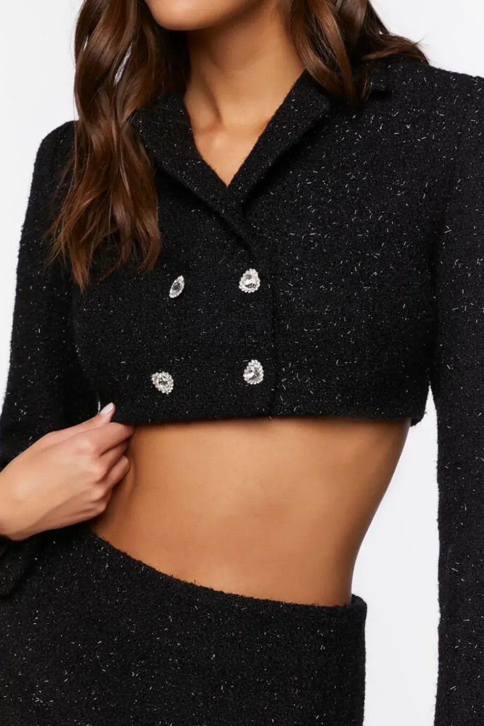 Tweed Cropped Blazer
