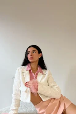 Tweed Cropped Blazer