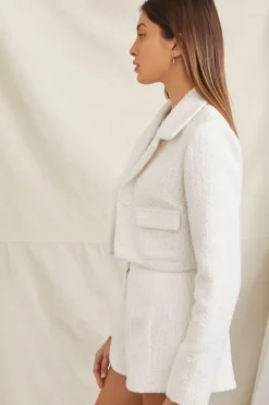Tweed Cropped Blazer