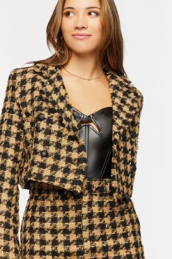 Tweed Houndstooth Blazer