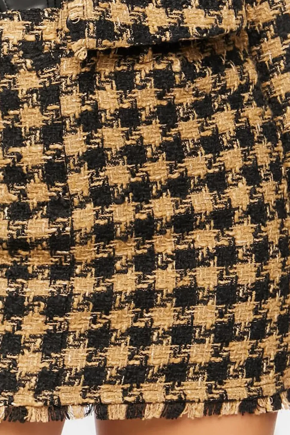 Tweed Houndstooth Mini Skirt