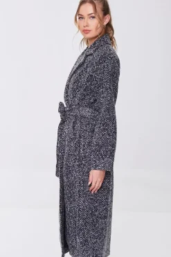 Tweed Longline Wrap Coat