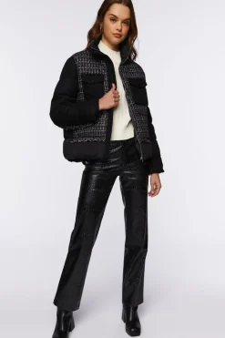 Tweed Puffer Jacket