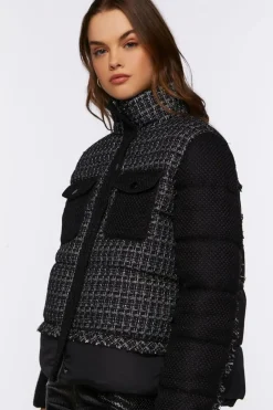 Tweed Puffer Jacket