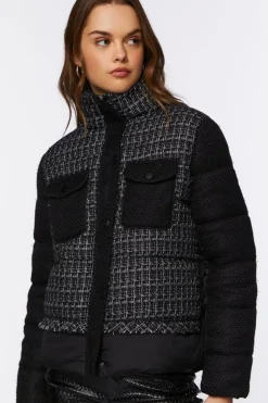 Tweed Puffer Jacket