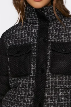 Tweed Puffer Jacket