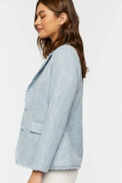 Tweed Single-Breasted Blazer