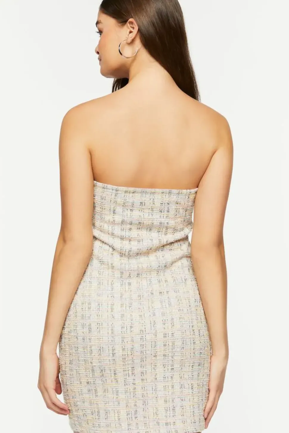 Tweed Tube Mini Dress