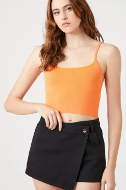 Twill Buttoned Skort