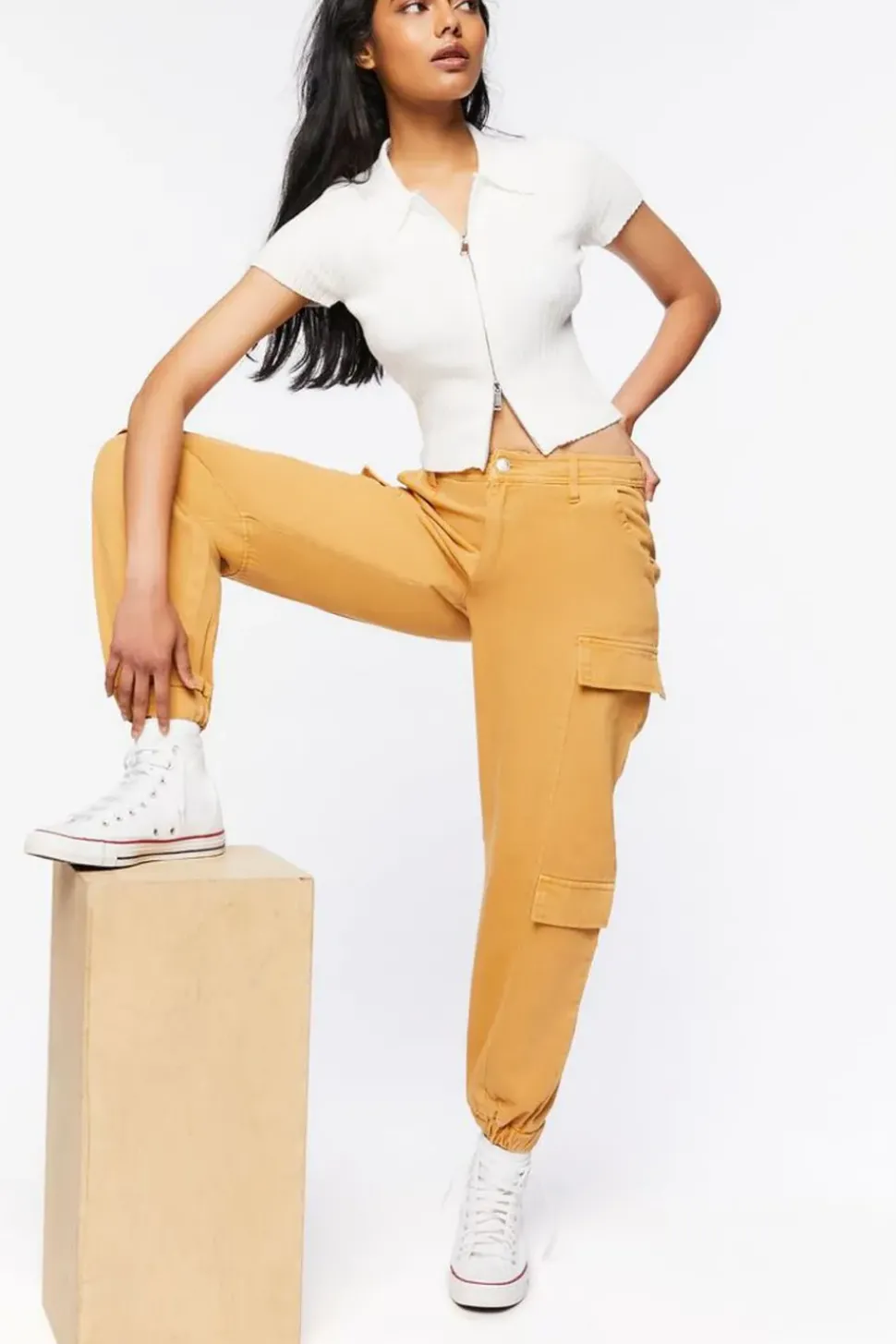 Twill Cargo Joggers