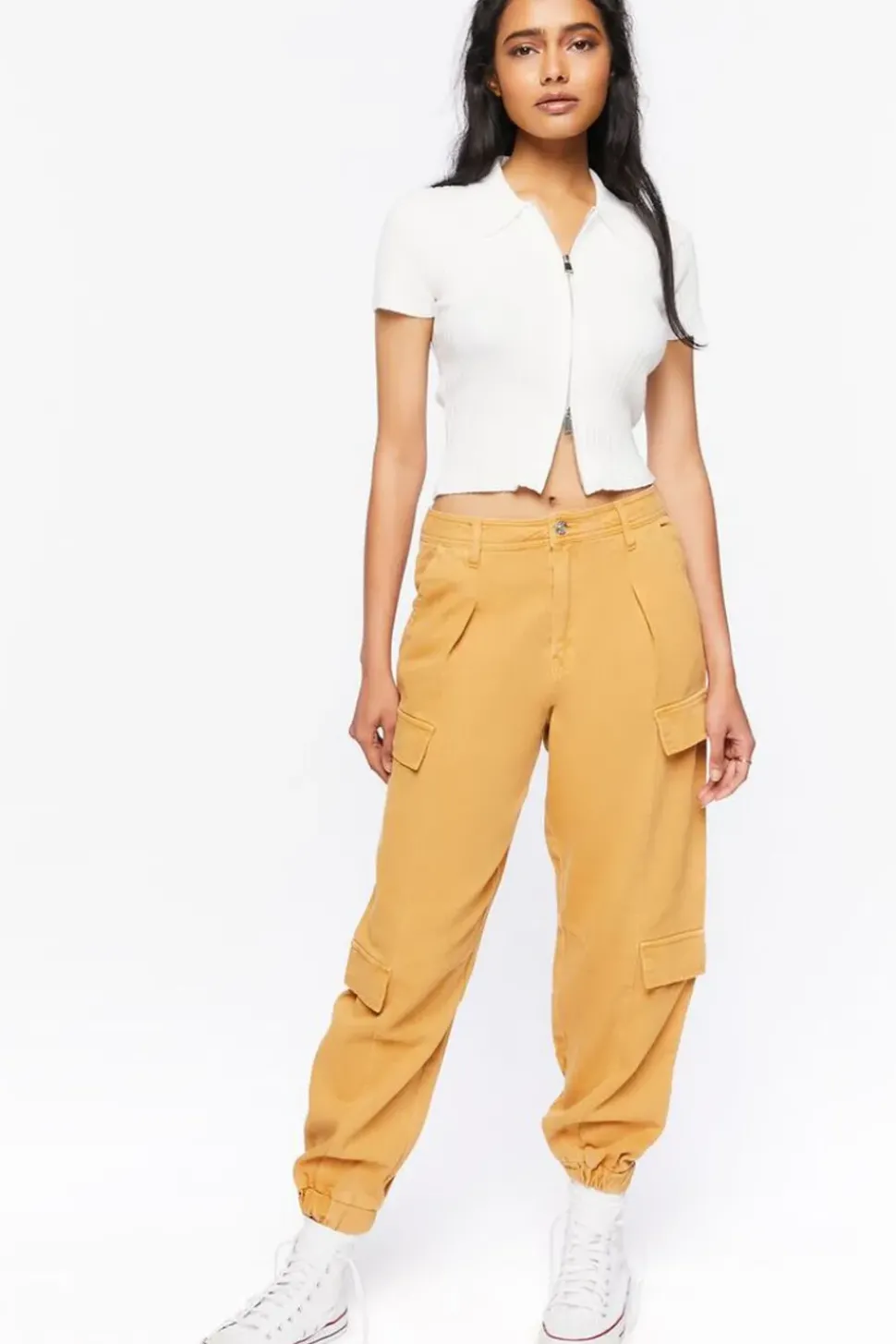 Twill Cargo Joggers