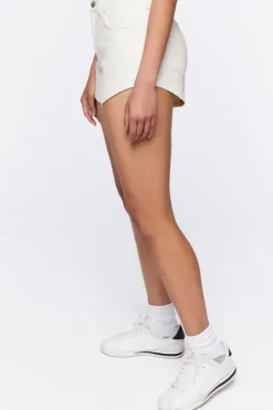 Twill Curved-Hem Shorts