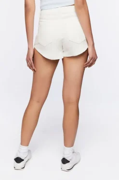 Twill Curved-Hem Shorts