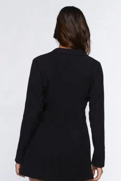 Twill Cutout Blazer Mini Dress