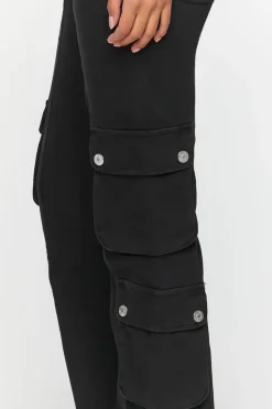 Twill Flare Cargo Pants