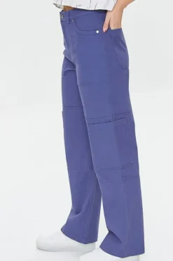 Twill High-Rise Pants