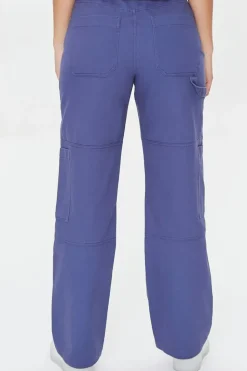 Twill High-Rise Pants