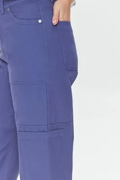 Twill High-Rise Pants