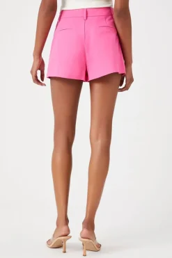 Twill High-Rise Trouser Shorts