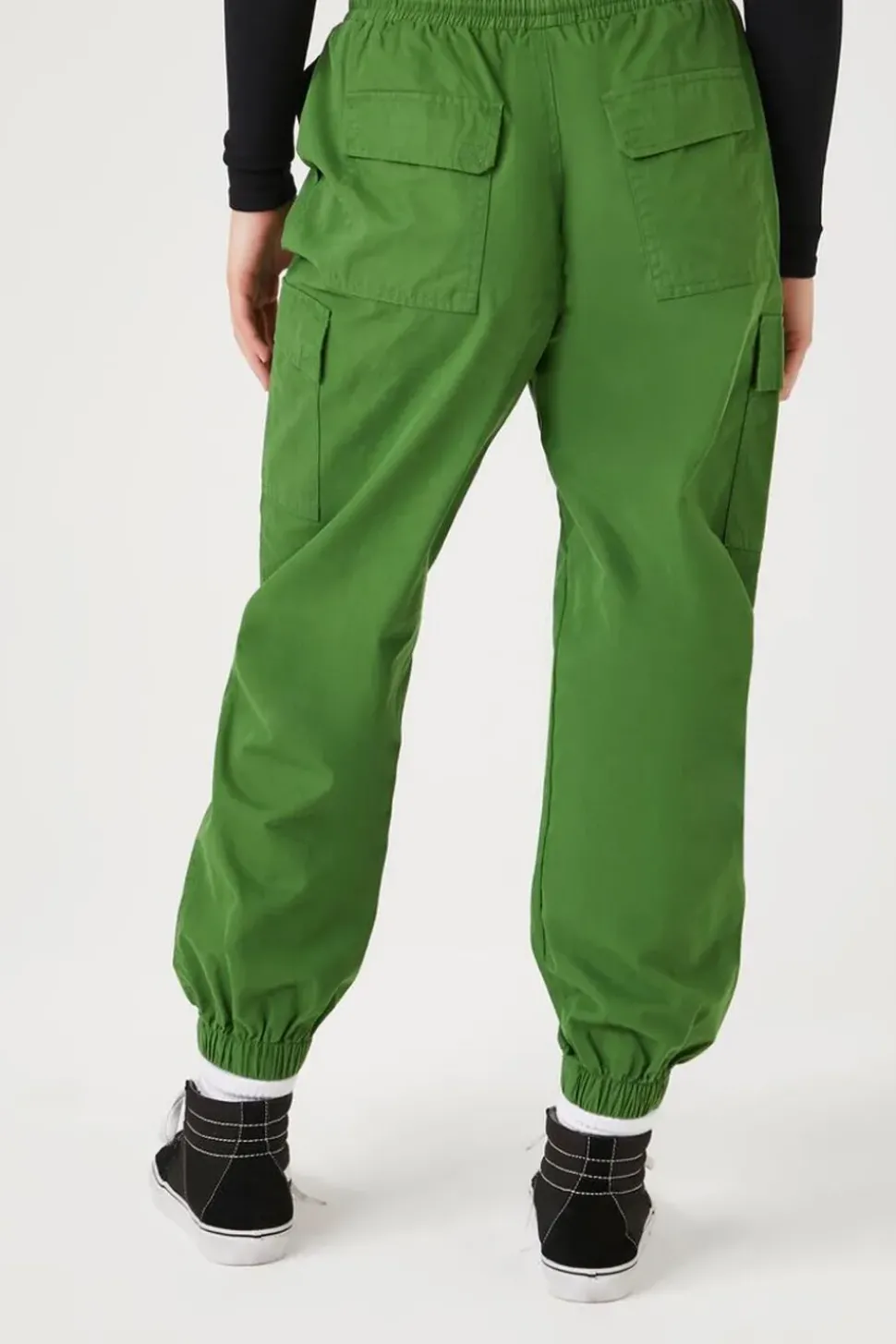 Twill Mid-Rise Cargo Joggers