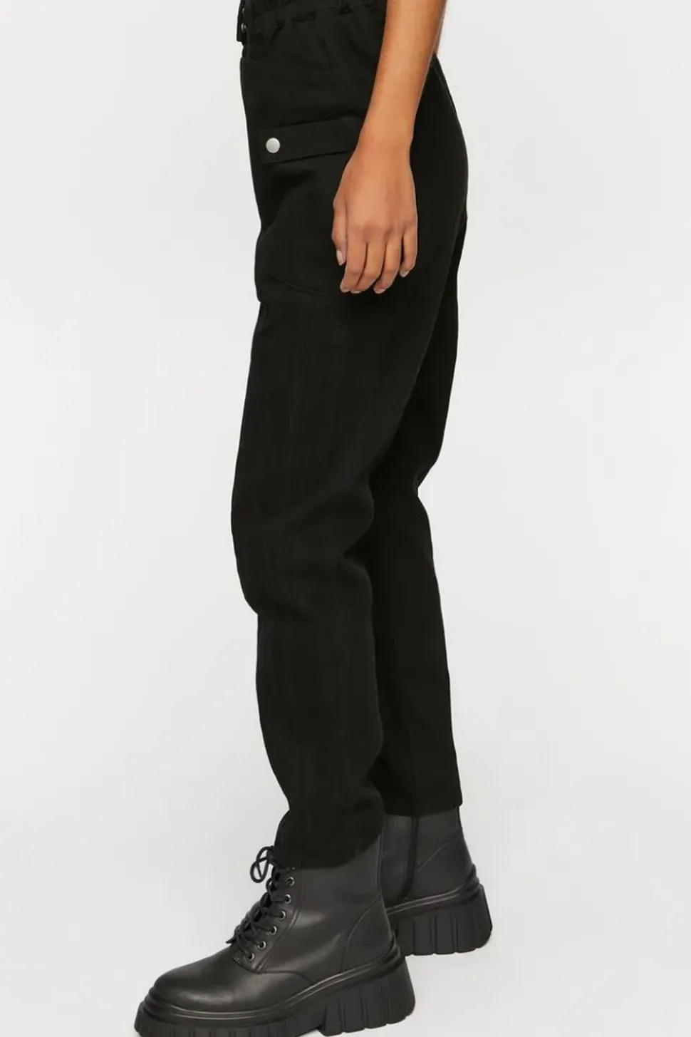 Twill Mid-Rise Joggers