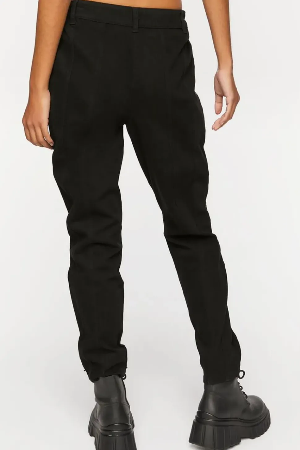 Twill Mid-Rise Joggers