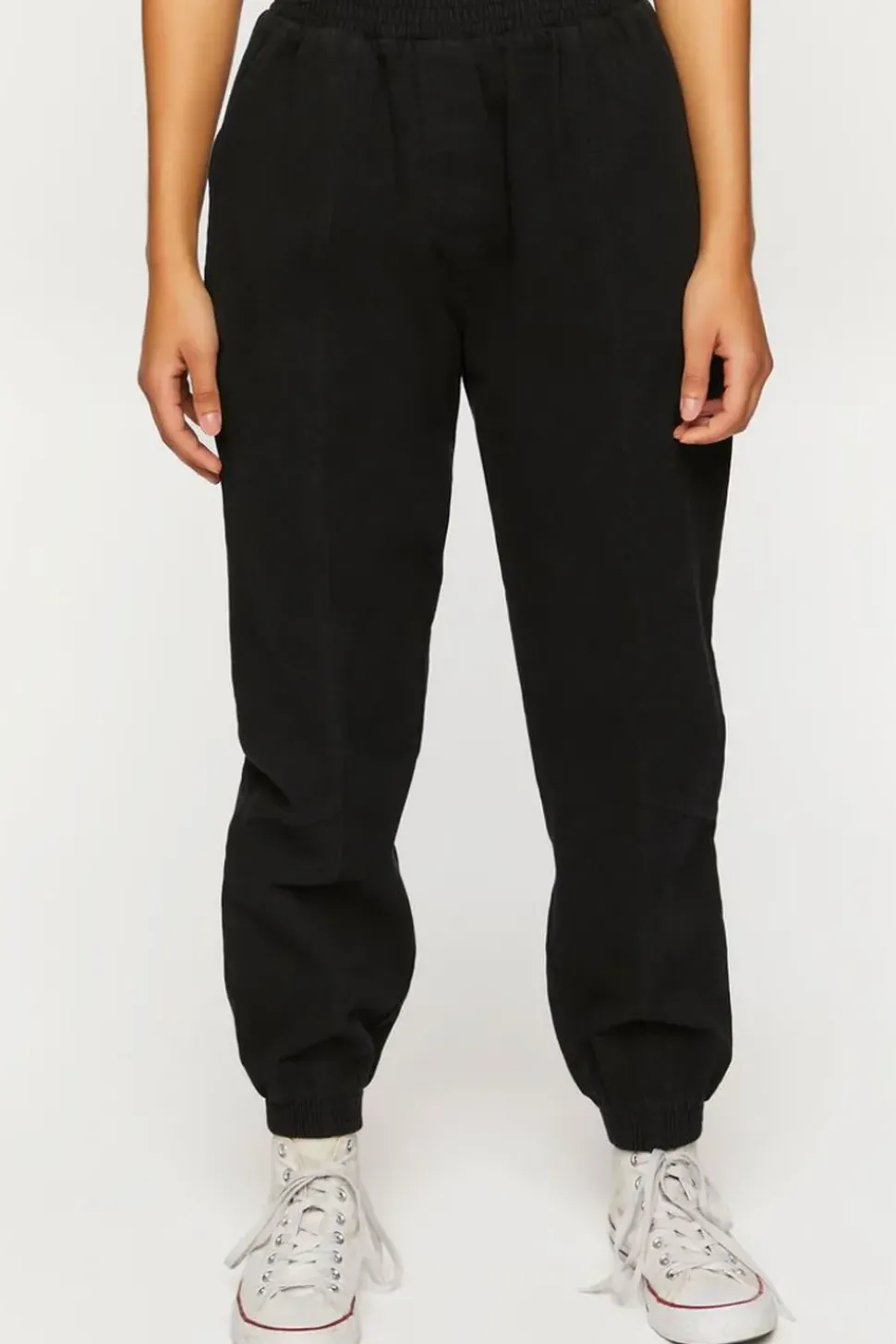 Twill Mid-Rise Joggers