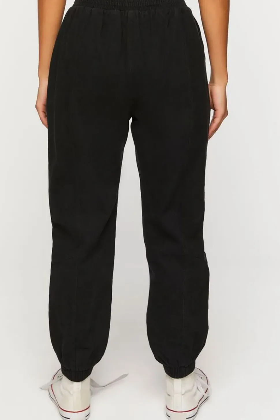 Twill Mid-Rise Joggers