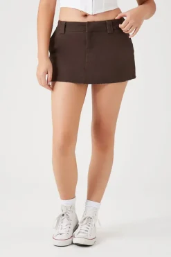 Twill Mini Skirt