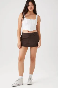 Twill Mini Skirt