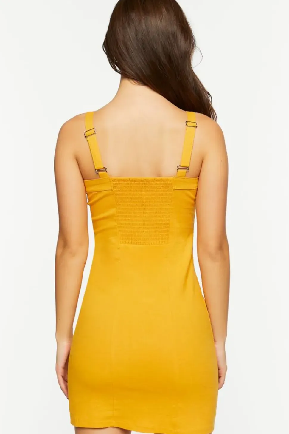 Twill Pinafore Mini Dress