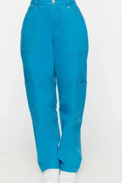 Twill Straight-Leg Cargo Pants