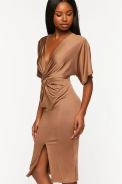 Twisted Bodycon Midi Dress