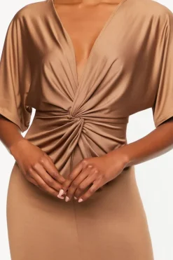 Twisted Bodycon Midi Dress