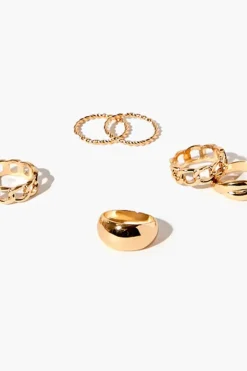 Twisted Chain Ring Set