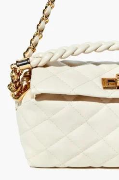 Twisted Faux Leather Crossbody Bag