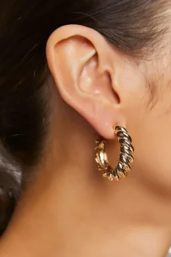Twisted Hoop Earrings