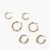 Twisted Hoop Earring Set