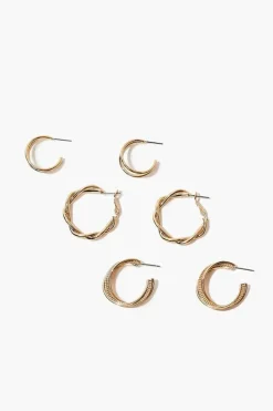 Twisted Hoop Earring Set